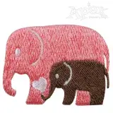 Elephant Mother Embroidery Designs