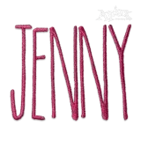 Eli Skinny Machine Embroidery Font Alphabets