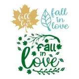 Fall in Love SVG Cuttable Design