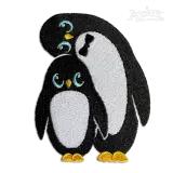 Toddler & Parent Penguin Bird Machine Embroidery Design Apex