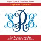 Fiona Interlocking TrueType Font