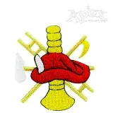 Firefighter Logo Embroidery Design