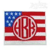 Flag USA Embroidery Frame Design