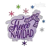 Fleece Navidad Machine Embroidery Design by Apex