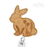 Floral Bunny Feltie ITH Embroidery Design