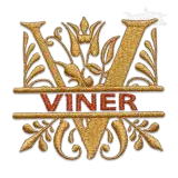 Floria Regal Split Machine Embroidery Font