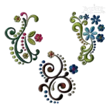 Flourish Flowers Pack Machine Embroidery Design