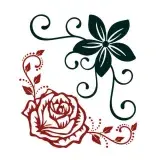 Flower Decorative Corner SVG Cuttable Design