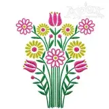 Flowers Boutique Embroidery Design