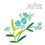 Forget-me-not Embroidery Design