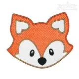 Fox Applique Embroidery Design
