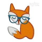 Smart Lady Fox Machine Applique Embroidery Design
