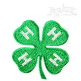 Free 4-H Clover Embroidery Design
