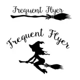 Frequent Flyer Witch SVG Cuttable Design