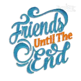 Best Friends until the End Embroidery Design by Apex