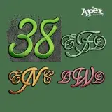 Garden Party Machine Embroidery Font by Apex Digitizing