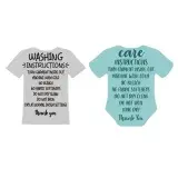 Washing Instructions T-shirt Cuttable Design