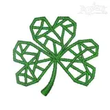 Geometric Shamrock Embroidery Designs