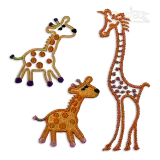 Giraffe Machine Embroidery Design Pack by Apex Designs All