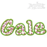 Giraffe Embroidery Font