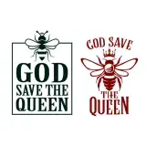 God Save the Queen Bee SVG Cuttable Design