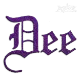 Gothic Fill Machine Embroidery Font by Apex Designs Monograms