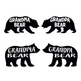 Grandma Grandpa Bear SVG Cuttable Design