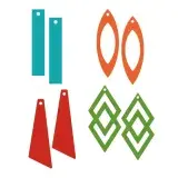 Graphic Statement Earrings SVG Cuttable Design