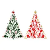 Great Dane Dog Christmas Tree Cuttable Design