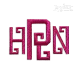 Greek Key Embroidery Fonts by Apex Designs Set