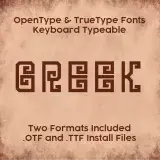 Greek Key TrueType Font
