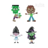 Halloween Monster Character Bundle Embroidery Design by Apex All