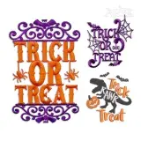Halloween Trick or Treat Pack Machine Embroidery Designs by Apex