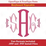 Hampton Monogram TrueType Font
