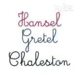 Hansel Script Chain Embroidery Font