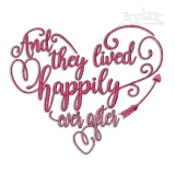 And They Lived Happily Ever After Machine Embroidery Design | Apex