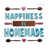 Happiness is Homemade Machine Embroidery Design by Apex
