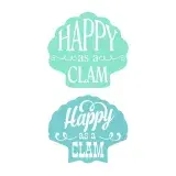 Happy as a Clam SVG Cuttable Design