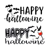 Happy Hallowine SVG Cuttable Design