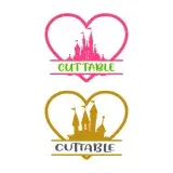 Heart Castle Split Cuttable Frame Design