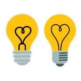 Heart Light Bulb SVG Cuttable Design