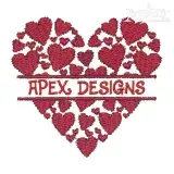 Hearts Split Embroidery Frame