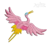 Heron Bird MAchine Embroidery Design by Apex