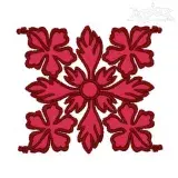 Hibiscus Flower Art Embroidery Design