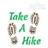 Hiking Trek Boot Print Embroidery Design
