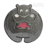 Hippo Hippopotamus Machine Embroidery Design by Apex
