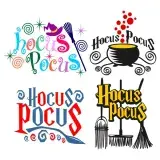 Hocus Pocus Halloween Cuttable Designs