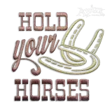 Hold Your Horses Machine Embroidery Design by Apex