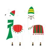 Holiday Christmas Llama SVG Cuttable Design