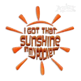 I Got That Sunshine in my Pocket Machine Embroidery Design